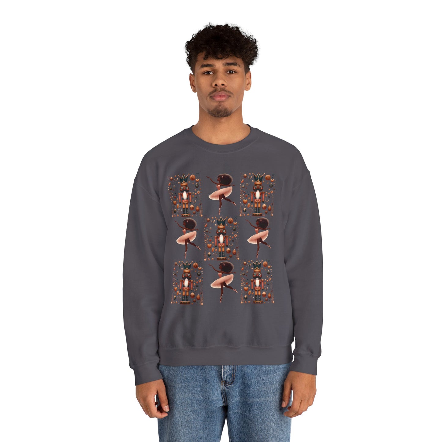 African Nutcracker and Ballerina Crewneck Sweatshirt