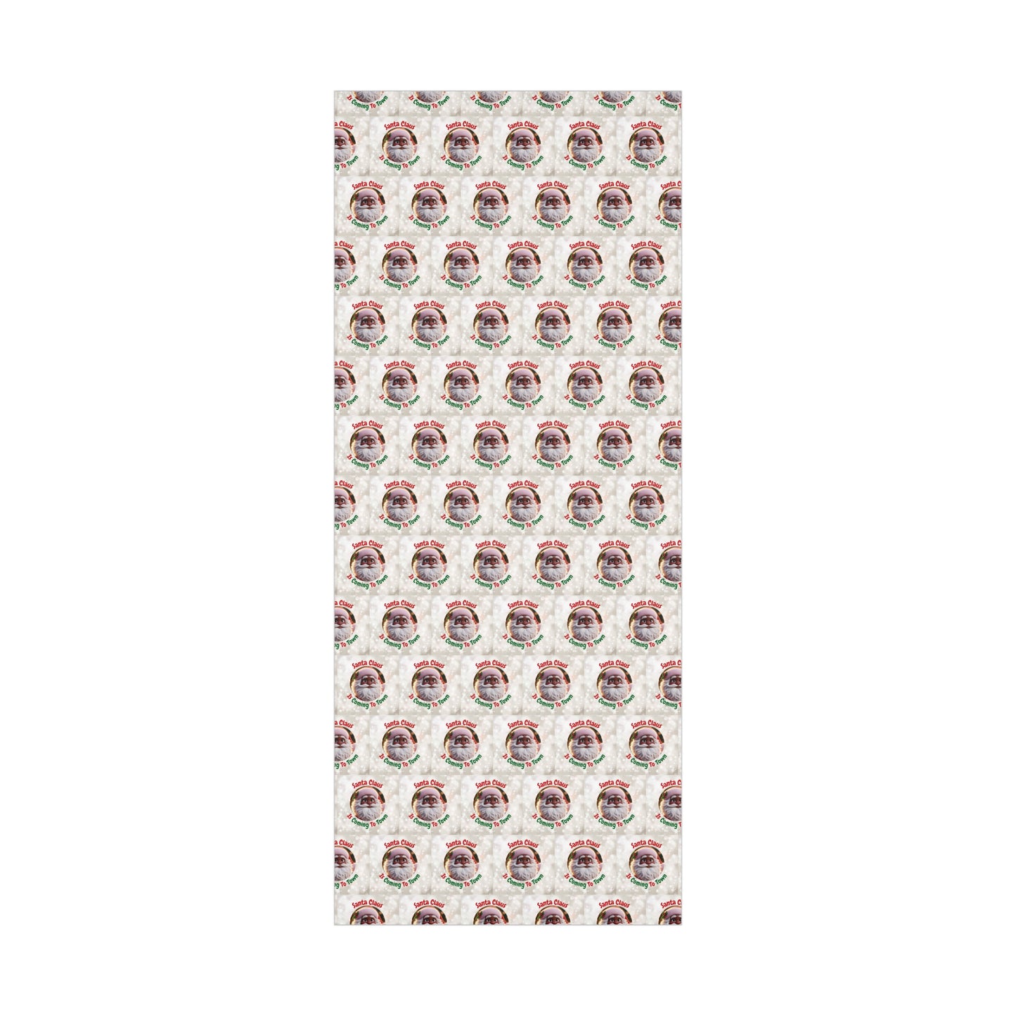African Santa Claus Gift Wrap Papers