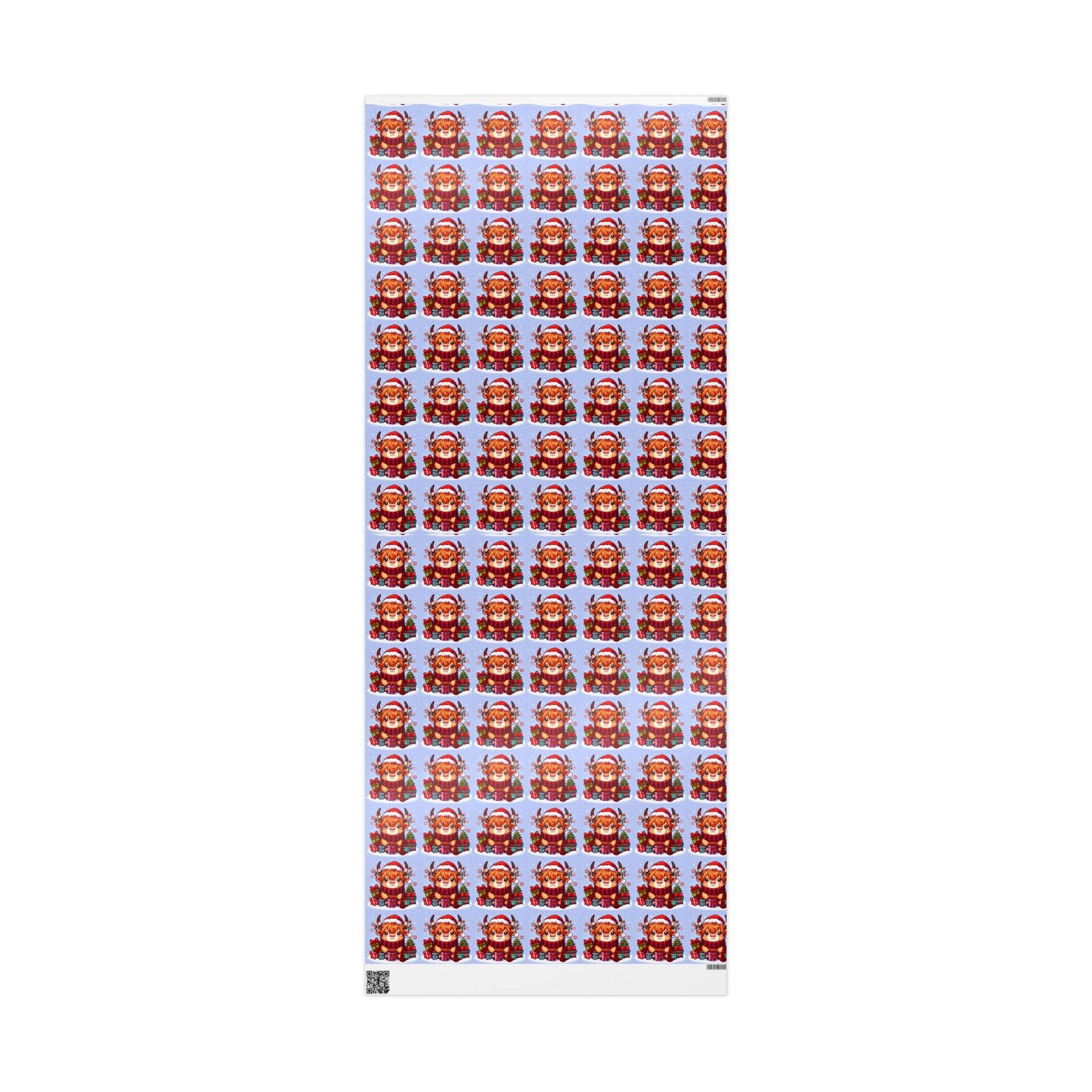 Christmas Highland Cow wrapping paper