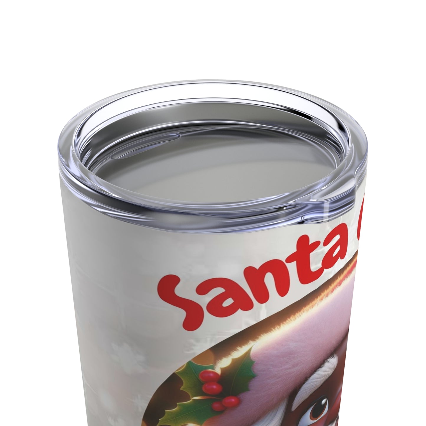 Black Santa Claus 20oz Tumbler - Holiday Cheer & Winter Vibes