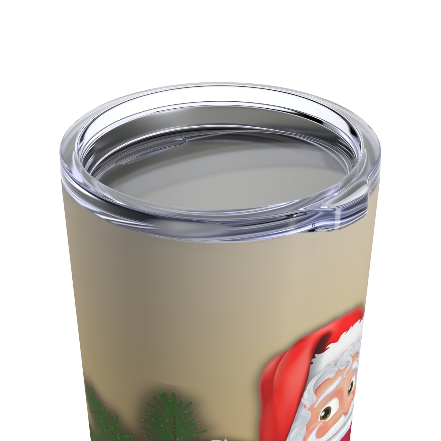 Santa Peak-a-Boo Tumbler 20oz