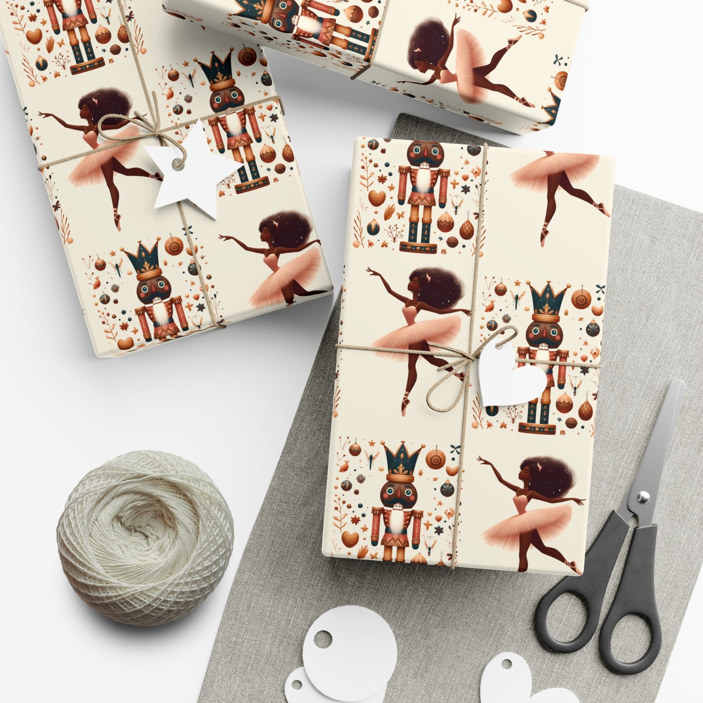 African Nutcracker & Ballerina Wrapping paper