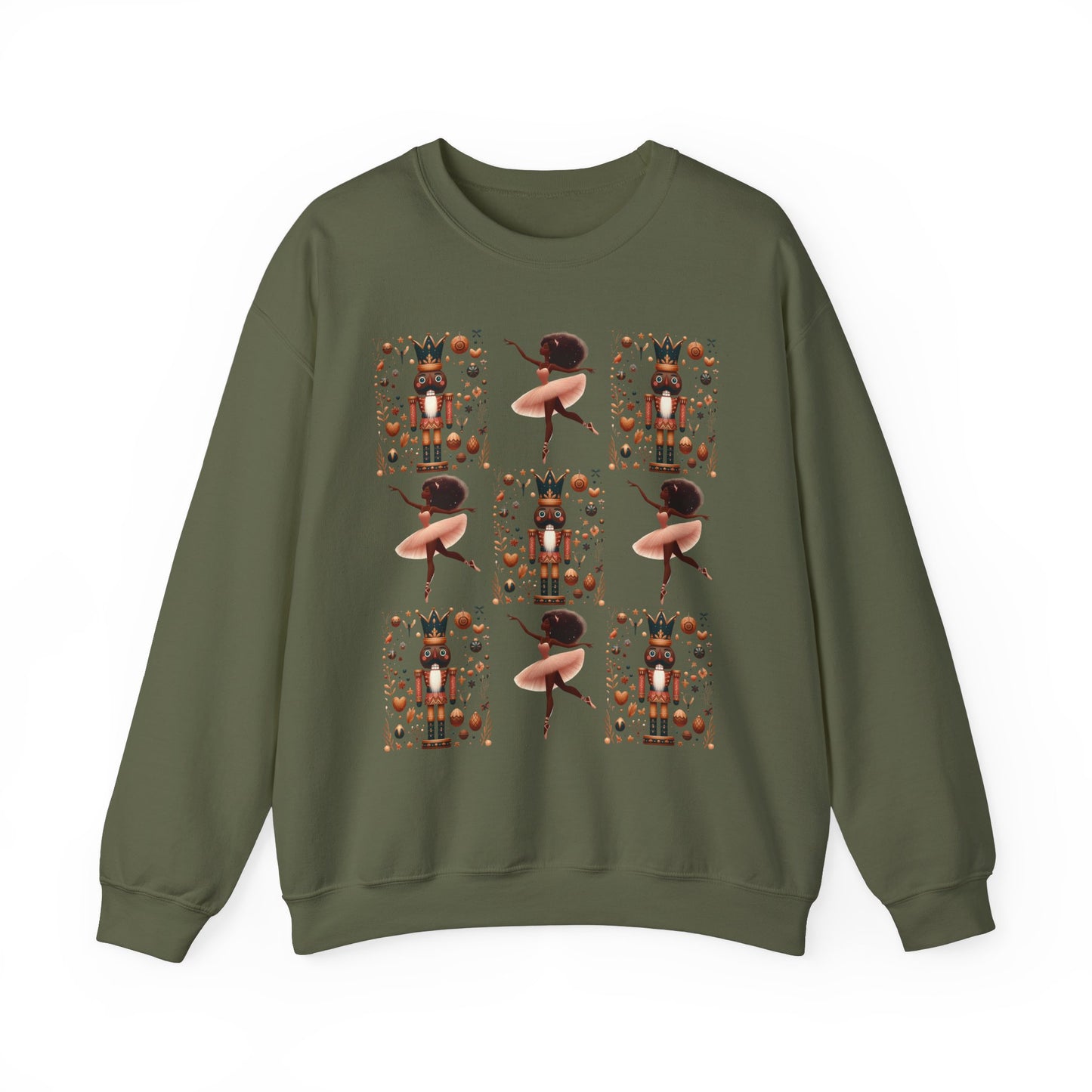 African Nutcracker and Ballerina Crewneck Sweatshirt