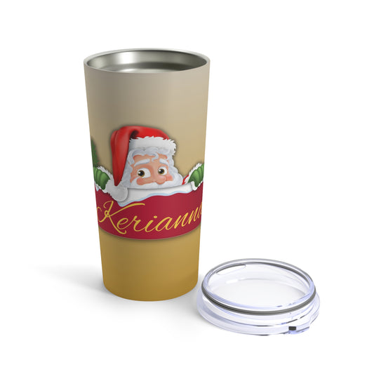 Santa Peak-a-Boo Tumbler 20oz