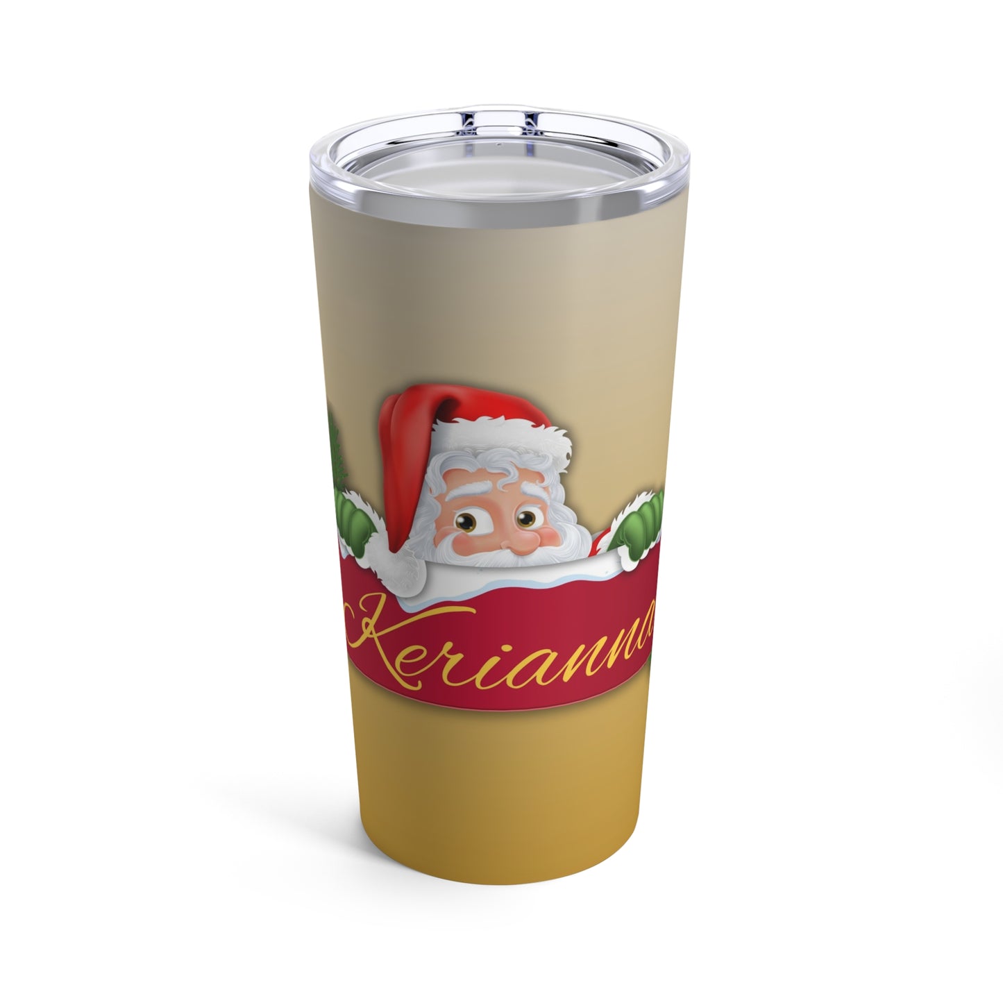 Santa Peak-a-Boo Tumbler 20oz