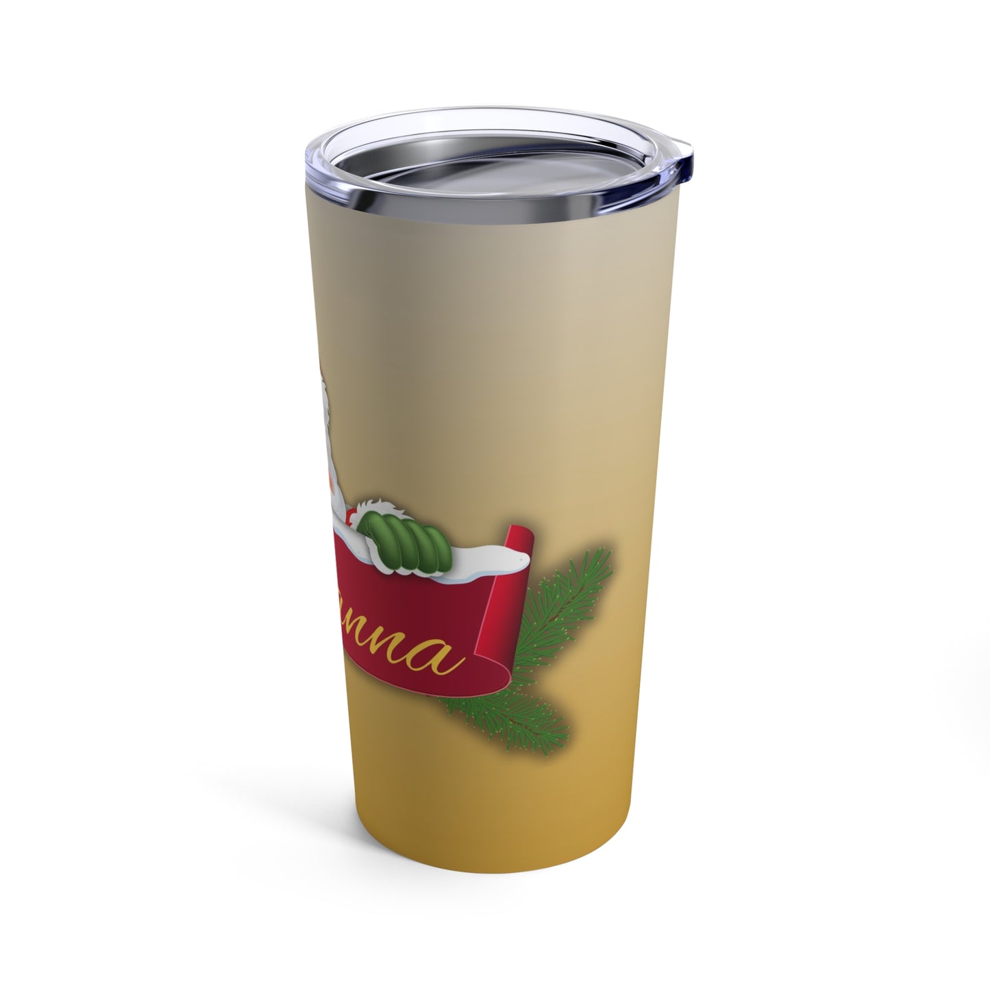 Santa Peak-a-Boo Tumbler 20oz