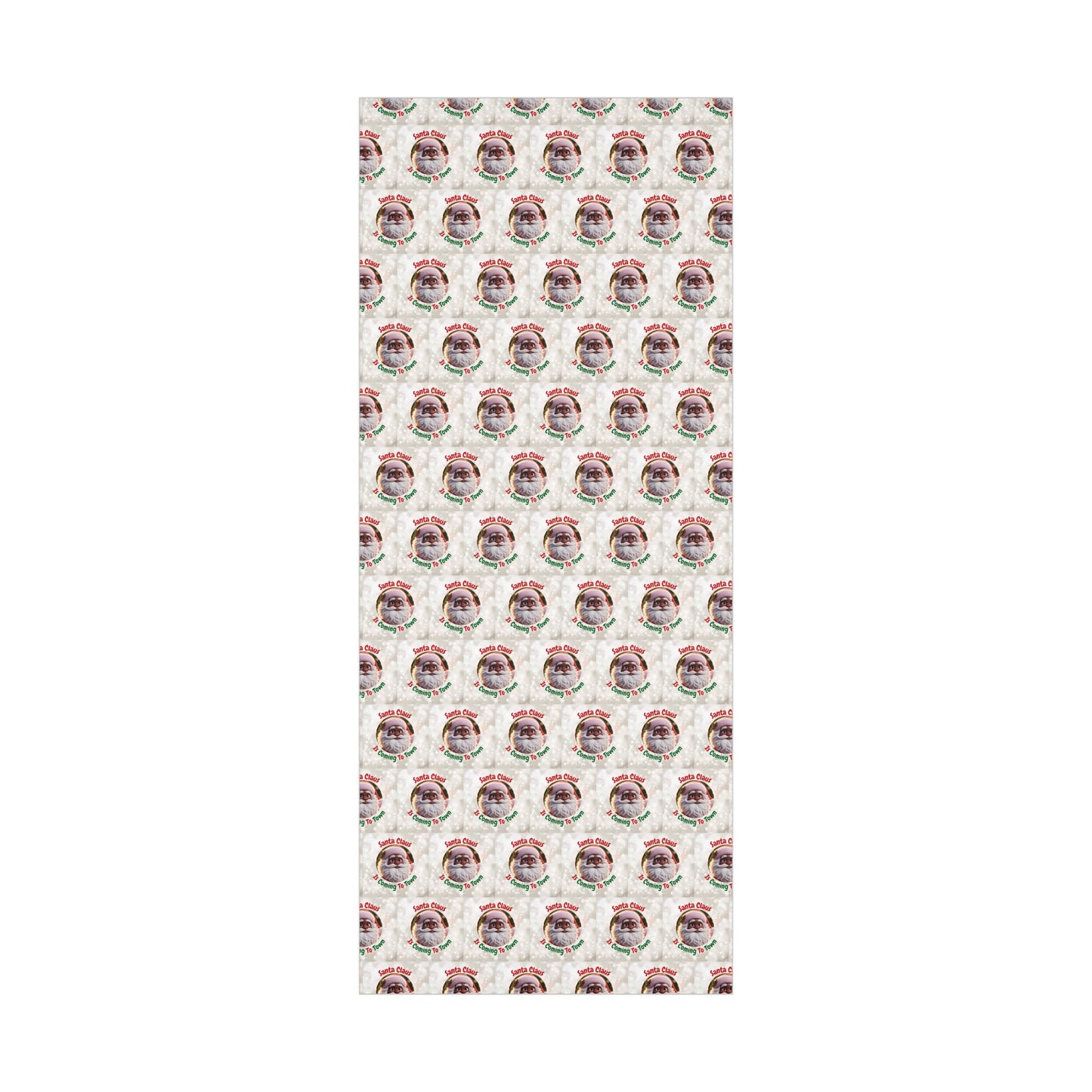 African Santa Claus Gift Wrap Papers