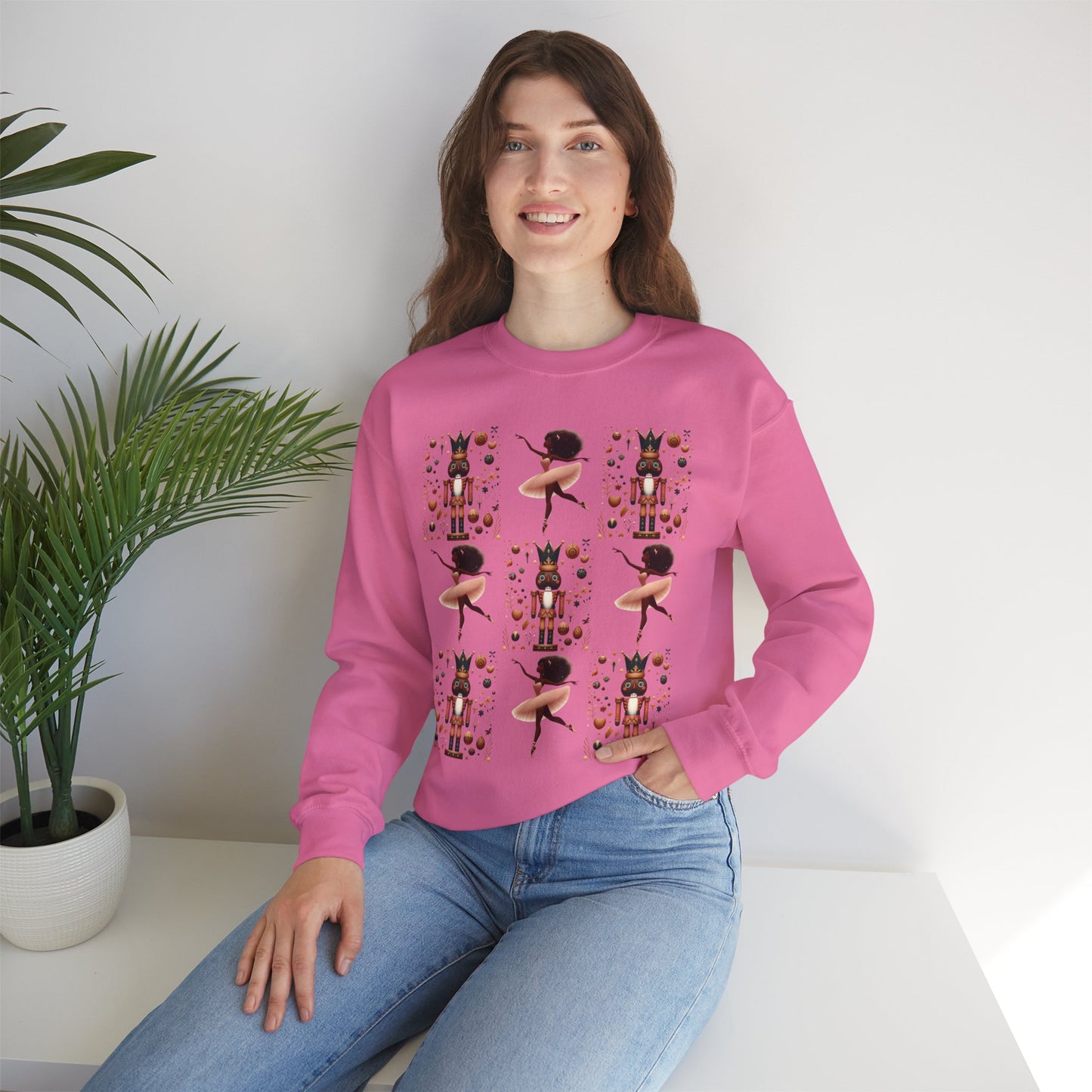 African Nutcracker and Ballerina Crewneck Sweatshirt