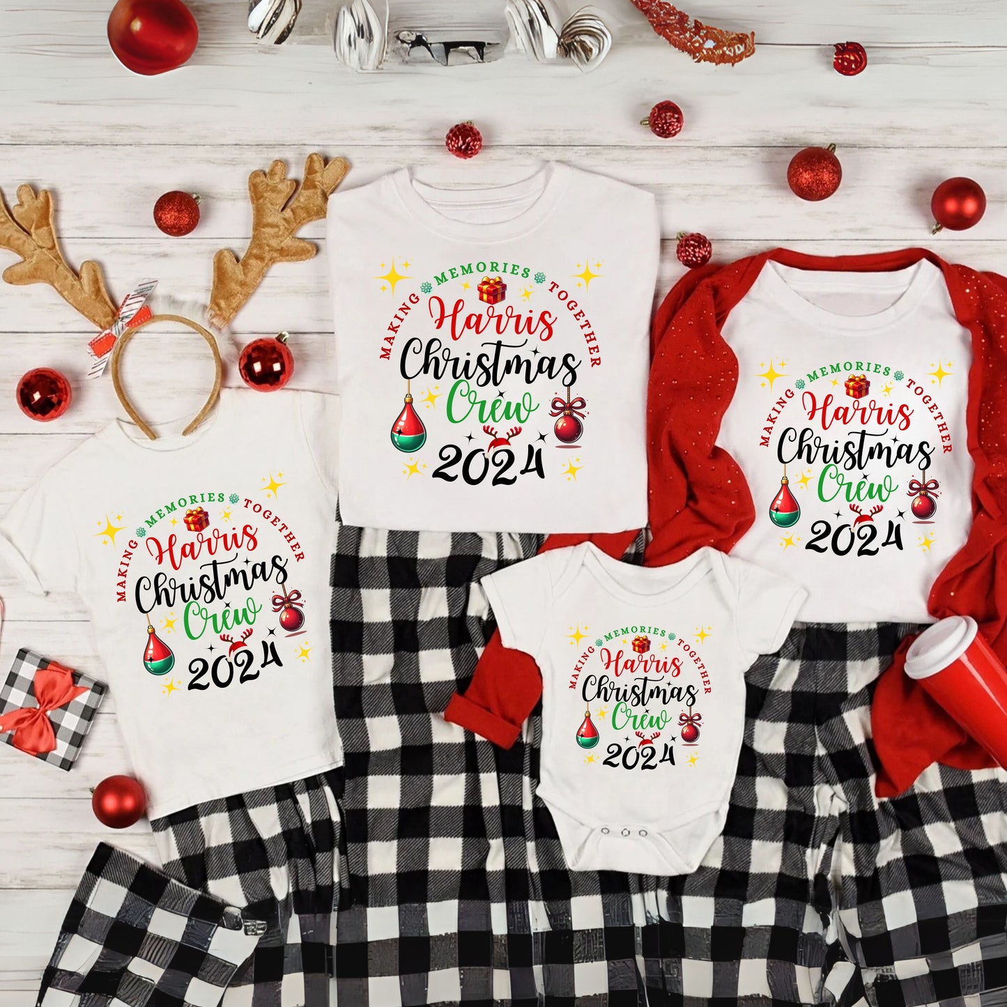 Family Christmas Tee - Making Memories Together 2024