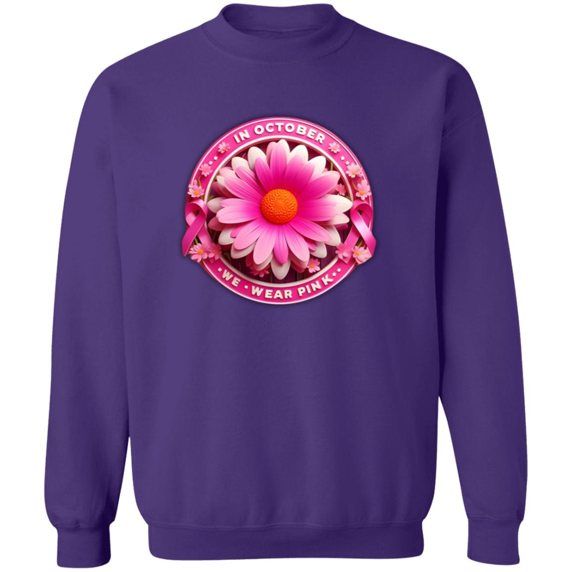 Awareness Flower Pullover Sweatshirt