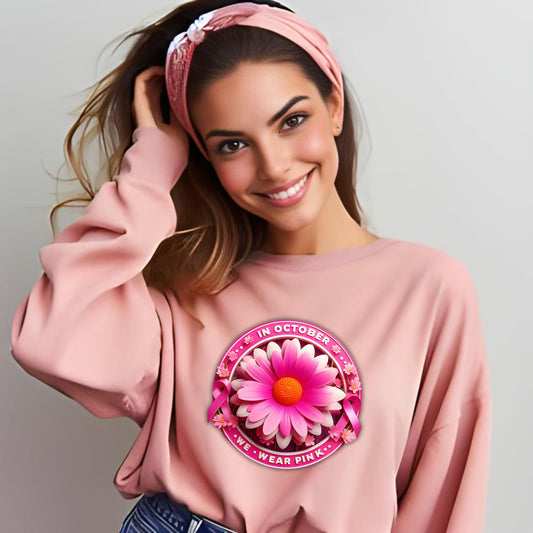 Awareness Flower Pullover Sweatshirt