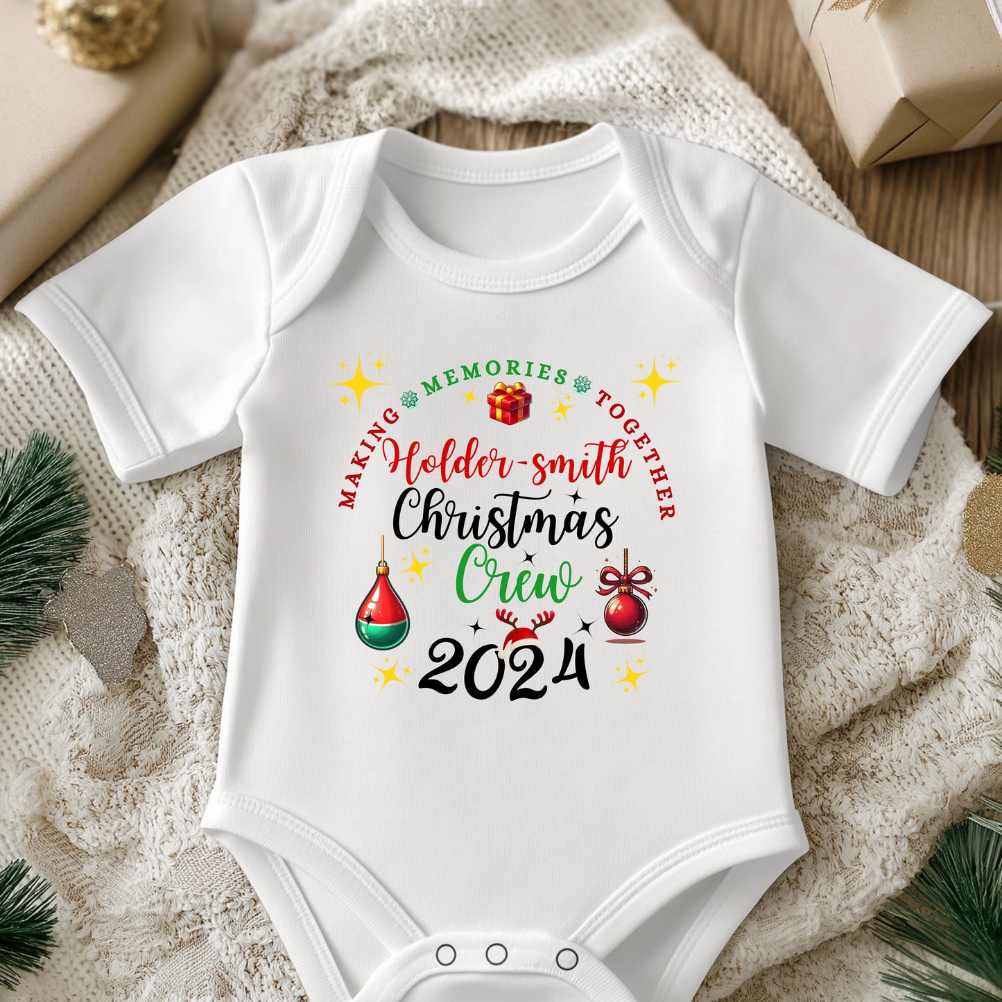 Memories of Christmas Infant Bodysuit - Adorable Holiday Outfit for Newborns